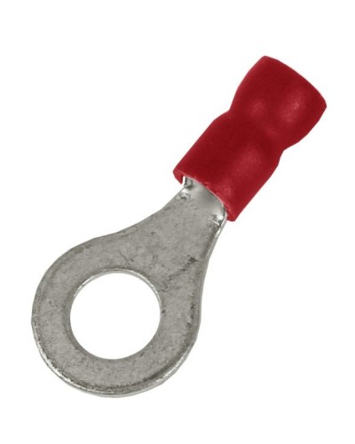Наконечник НКИ 0,25-1,5 М5 (D5,3мм) с отверстием под винт (100 шт) (2A5P-EE-PVC). Наконечник с отверстием под винт и изолированным фланцем ПВХ. ДКС в Рубцовске