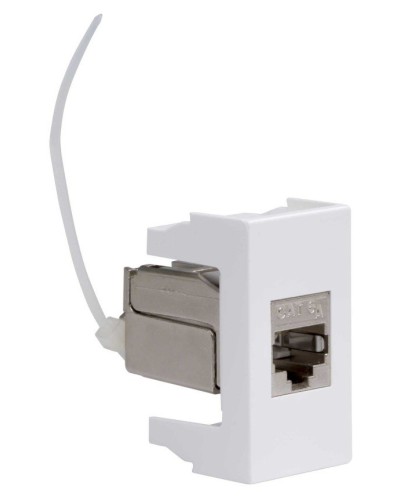 Розетка RJ-45 Viva 1 модуль кат.6A белая (45078). Розетка компьютерная экранированная с одним разъёмом. ДКС в Рубцовске