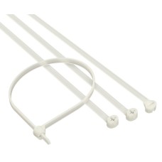 Хомут 2,5x100 P6.6, белый (100шт) (21203SR): Хомут с двойным замком