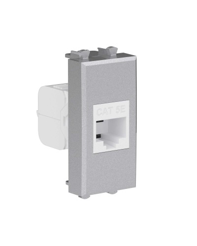 Розетка RJ-45, кат.5E, Avanti, 1 модуль, закаленная сталь (4404661): Розетка компьютерная модульная в Рубцовске