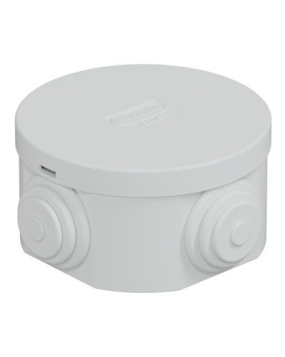 Коробка JBR065 D=65х35, 4 вых., IP44, серая (44004). Коробка монтажная. Экопласт в Рубцовске