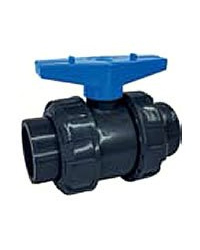 Ecoplast кран шаровый d25 (уплотнение TPV, остальное EPDM) с муфтовым окончанием (49447). Кран шаровый. Экопласт в Рубцовске