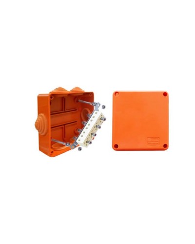 Коробка JBS100 100х100х55, 6 вых., 3P (0,15…4мм²) (43107HF): Коробка монтажная, огнестойкая, без галогена в Рубцовске