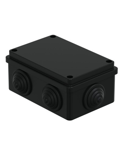 Коробка JBS120 120х80х50, 6 вых., IP55, черная (44008BL-1). Коробка монтажная. Экопласт в Рубцовске