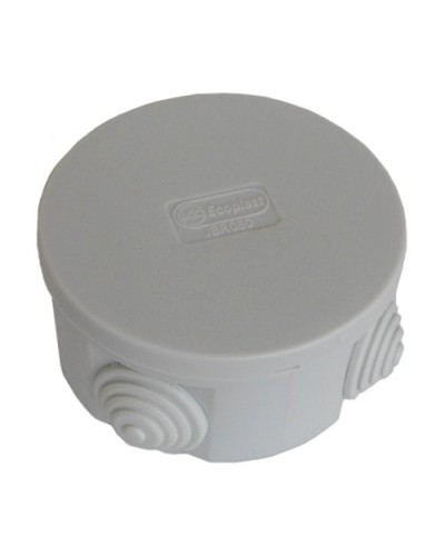 Коробка JBR080 D=80х40, 4 вых., IP44, серая (44005). Коробка монтажная. Экопласт в Рубцовске