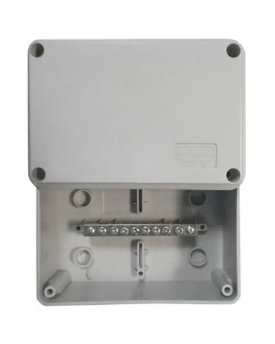 Коробка (КУП) JBS080 85х85х40, 6 вых, IP44 (44046KP): Коробка уравнивания потенциалов (КУП), 6х9мм, 8 зажимов в Рубцовске