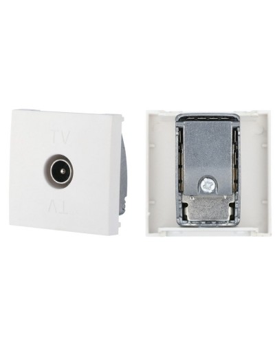 Розетка TV оконечная, белый LK45 (852104). Розетка TV. Экопласт в Рубцовске