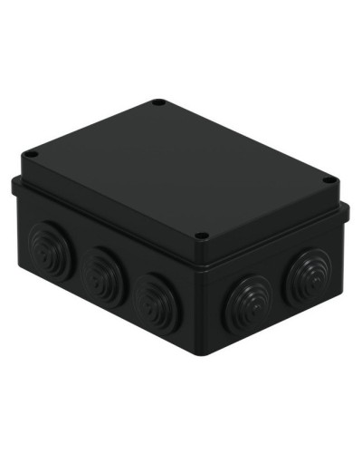 Коробка JBS150 150х110х70, 10 вых., IP55, черная (44009BL-1). Коробка монтажная. Экопласт в Рубцовске