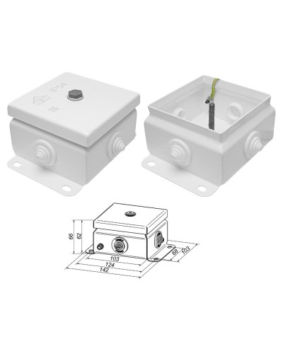 КМ IP55-1010 (без DIN рейки). Коробка монтажная электротехническая. Гефест в Рубцовске