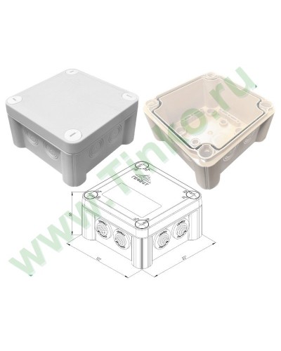 КМ-1212(П)-IP66(БВ). Коробка монтажная. Гефест в Рубцовске