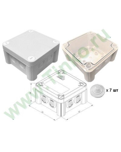 КМ-1212(П)-IP55. Коробка монтажная. Гефест в Рубцовске
