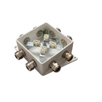 КМ-О (8к)-IP66-120х120, шесть вводов: Коробка монтажная огнестойкая