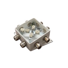 КМ-О (10к)-IP66-120х120, пять вводов: Коробка монтажная огнестойкая