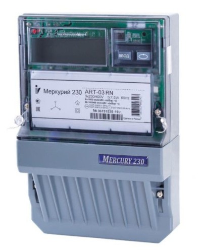 Меркурий 230 ART-01 PQRSIN 3ф 5-60А 1.0/2.0 класс точности, многотарифный (М0000051910). Счетчик электроэнергии. Инкотекс в Рубцовске
