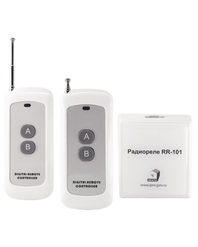 RR-101 + 2 пульта, 250-950 метров, двойное питание 12В и 220В. Комплект радиореле. ИПРо в Рубцовске
