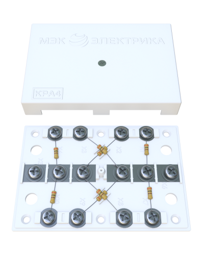 KRA-4 75 Om white (MEC42101). Коробка на 4 абонента. МЭК-Электрика в Рубцовске
