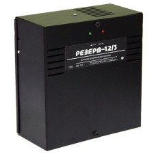 Резерв 12/3 PRO (цвет корпуса черный). Источник вторичного электропитания резервированный. МикроКомСервис
