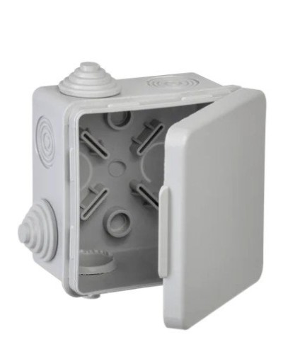 Коробка КМ 80х80х50 GENERICA (UKO31-080-080-050-K03-54G). Коробка распаячная для открытой проводки. GENERICA в Рубцовске
