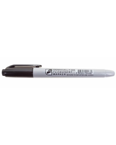 Маркер перманентный Crown «Multi Marker Slim» 2 мм, черный, пулевидный (08-8201): Ручка для маркировки в Рубцовске