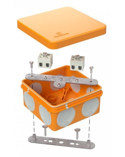 Коробка огнестойкая 80х80х40 (60-0210-FR2.5-4). Коробка огнестойкая для открытой установки. Промрукав в Рубцовске