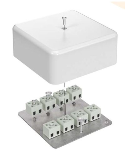 Коробка огнестойкая 103х103х45 для кабель-канала (40-0470-FR6.0-6). Коробка огнестойкая для кабель-канала. Промрукав в Рубцовске