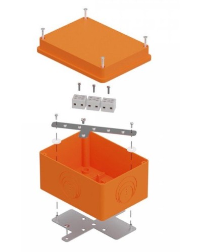 Коробка огнестойкая 150х110х90 E15-E120 для о/п (40-0351-FR2.5-6). Коробка огнестойкая для открытой установки. Промрукав в Рубцовске