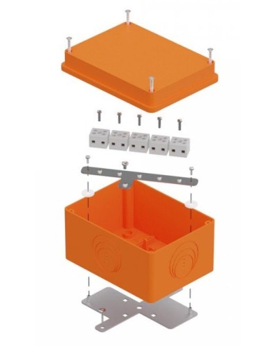 Коробка огнестойкая 150х110х90 E15-E120 для о/п (40-0351-FR6.0-10). Коробка огнестойкая для открытой установки. Промрукав в Рубцовске