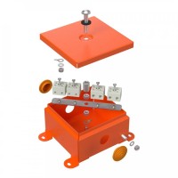 Коробка металлическая огнестойкая 110х110х65 (70-0360-FR6.0-4). Коробка металлическая огнестойкая. Промрукав