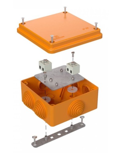 Коробка огнестойкая 100х100х50 (40-0300-FR6.0-4). Коробка огнестойкая для открытой установки. Промрукав в Рубцовске