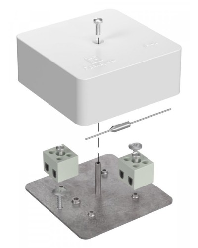 Коробка огнестойкая 75х75х30 (40-0450-FR6.0-4-П). Коробка огнестойкая для открытой установки. Промрукав в Рубцовске
