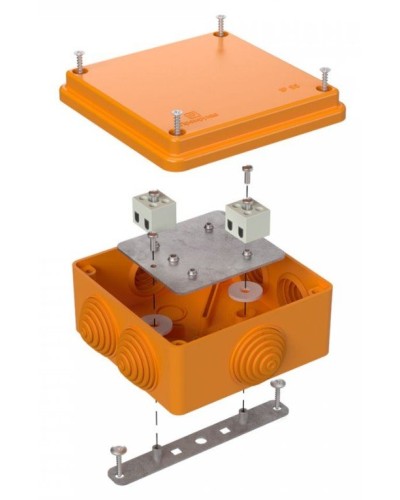 Коробка огнестойкая 100х100х50 (40-0300-FR1.5-4). Коробка огнестойкая для открытой установки. Промрукав в Рубцовске