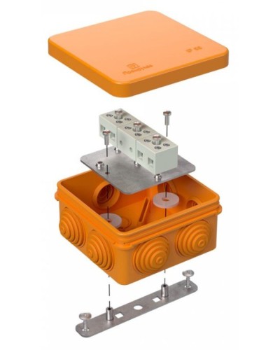 Коробка огнестойкая 80х80х40 (40-0210-FR2.5-6). Коробка огнестойкая для открытой установки. Промрукав в Рубцовске