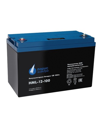HML-12-100. Аккумулятор герметичный свинцово-кислотный. Связь инжиниринг в Рубцовске